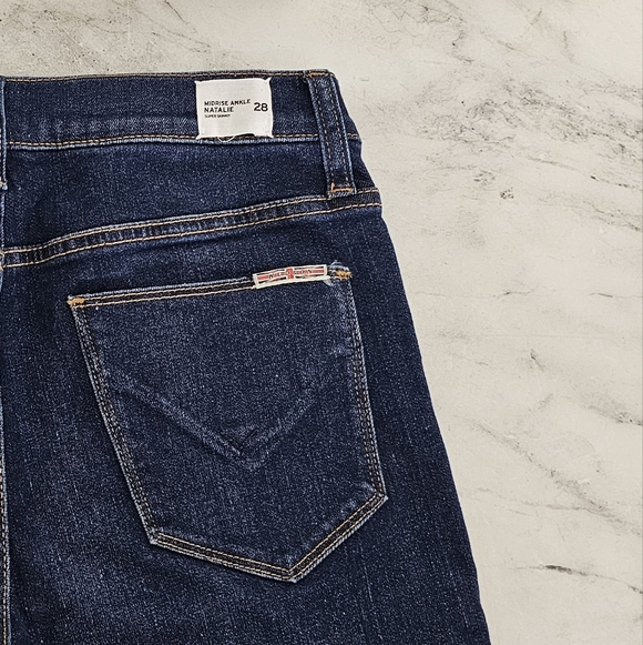 Hudson Jeans Midrise Ankle Natalie Super Skinny Dark Blue Jeans 28 NWT - Picture 7 of 9